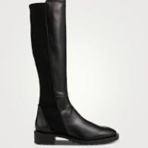 Stuart Weitzman Black Combat & Moto Boots